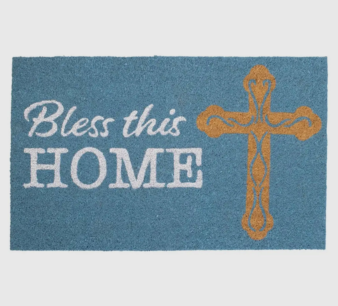 The Royal Standard Bless This Home Coir Doormat
