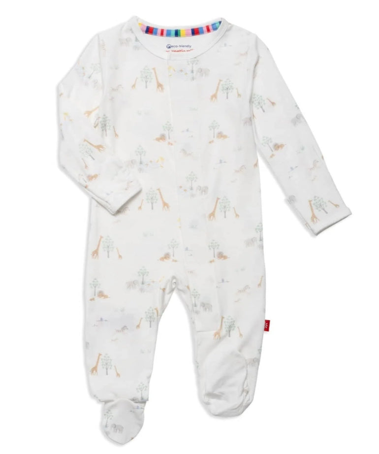 Magnetic Me White Serene Safari Modal Magnetic Parent Favorite Footie