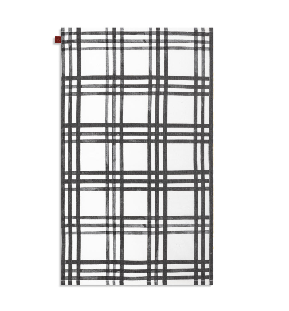 Demdaco Black Plaid Cotton Twill Kitchen Towel