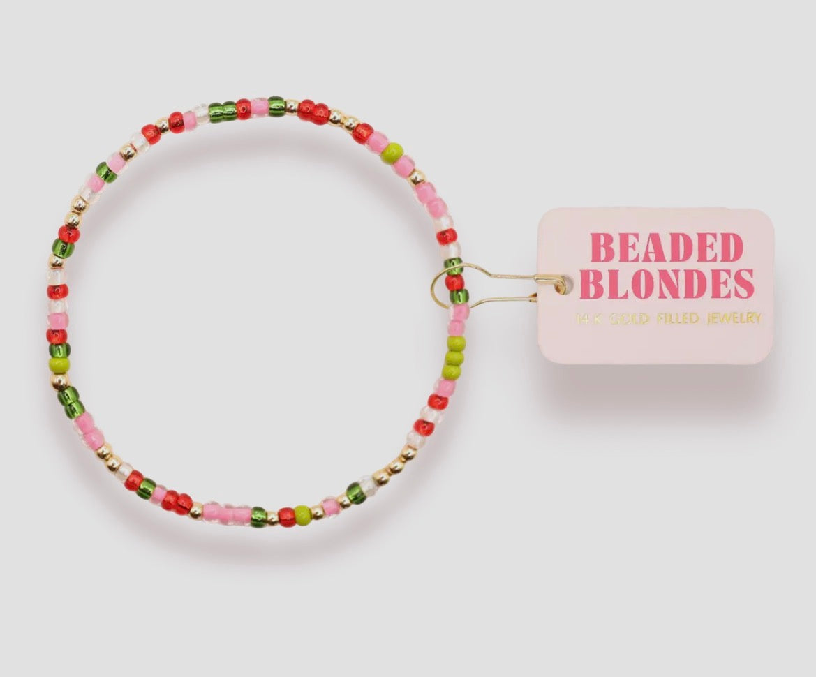 Beaded Blondes Jingle Bell Sprinkle Bracelet-Standard