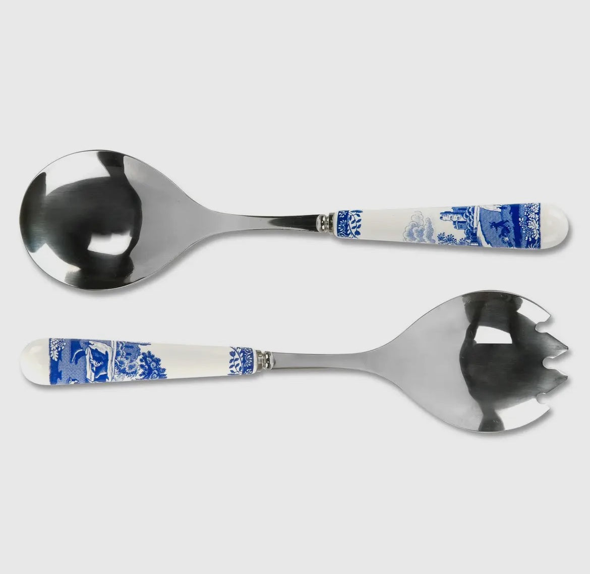 Spode Blue Italian Salad Servers (Set of 2)