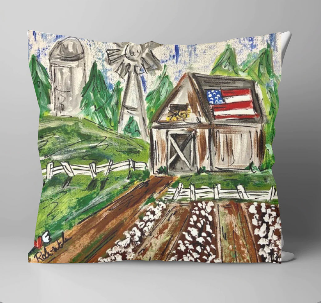 LuckyBird 18x18 Pillow-Countryside Patriot