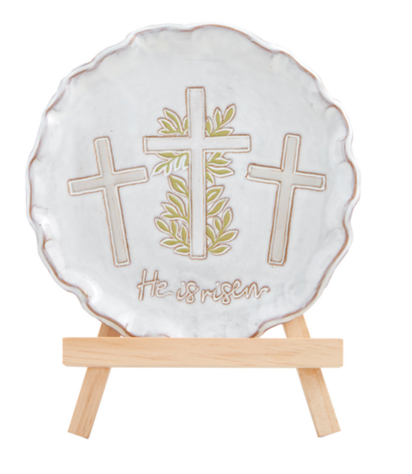 Mudpie Cross Plate And Easel