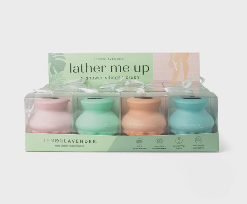 Lemon Lavender Lather Me Up Silicone Body Scrubber