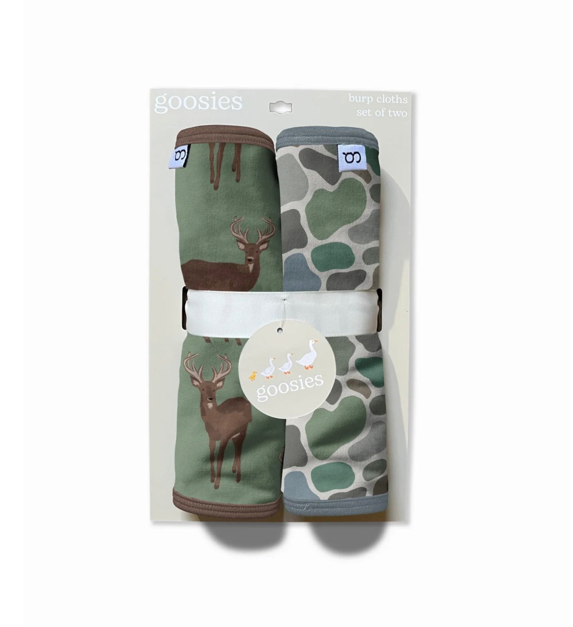 Goosies Burp Cloth Set-Deer