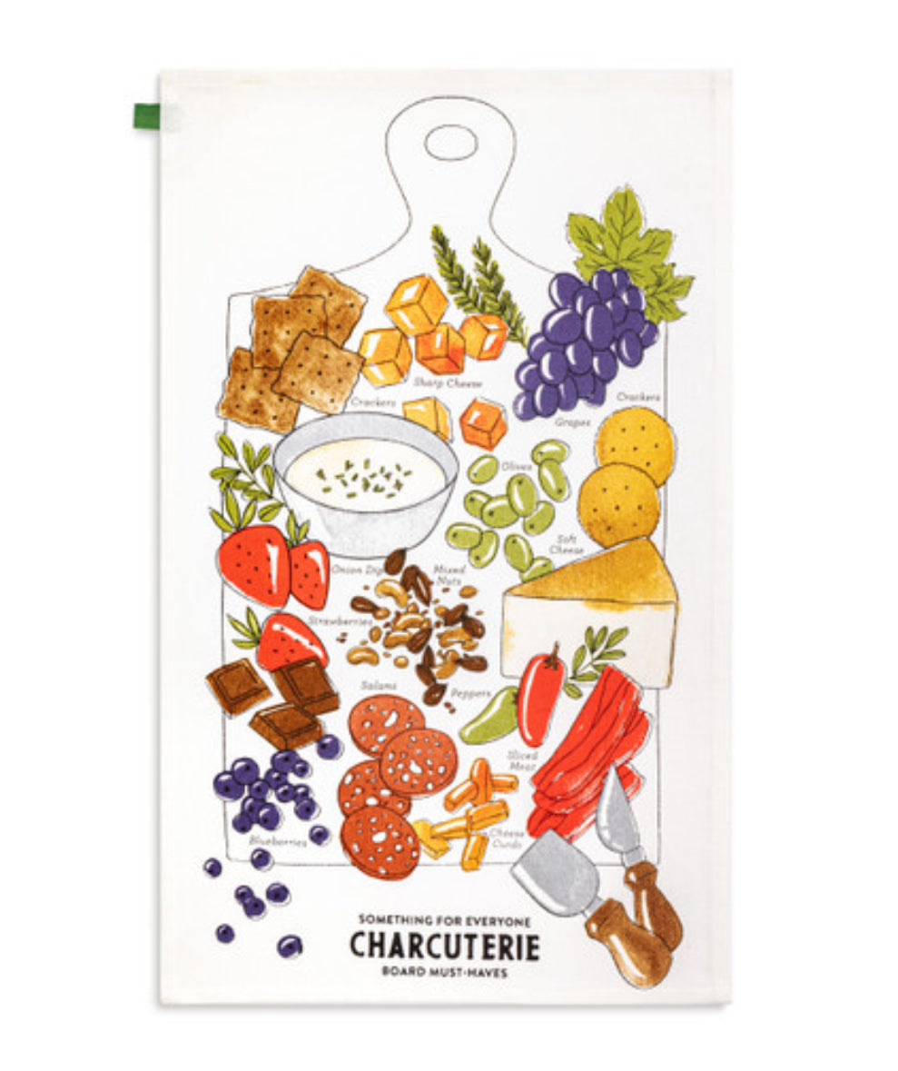 Demdaco Charcuterie Board Cotton Twill Kitchen Towel
