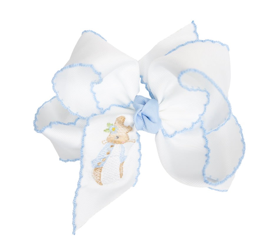 Beyond Creations Embroidered Rabbit Bow