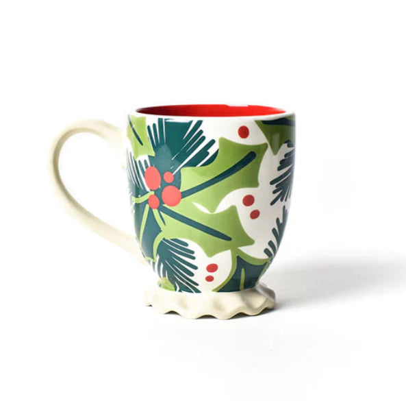 Coton Colors Balsam and Berry Holly Ruffle Mug