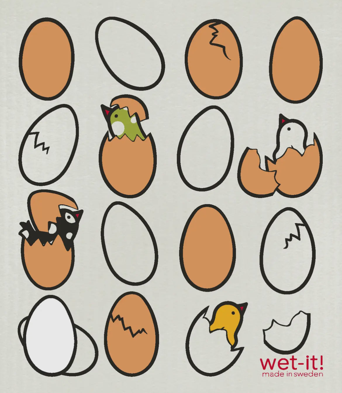 Wet-it! Eggs & Hatchlings Swedish Cloth