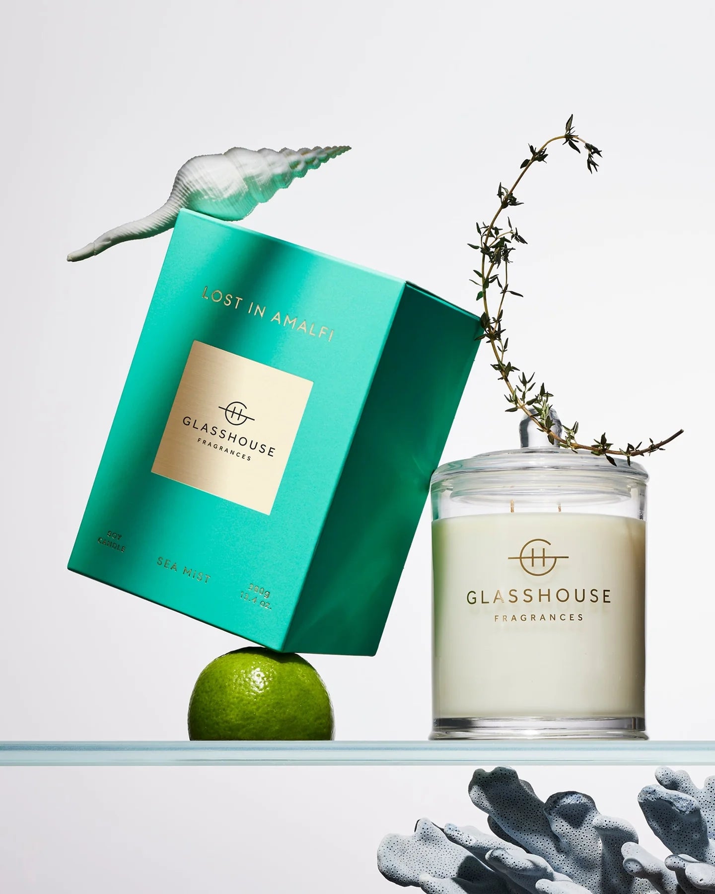 Glasshouse Fragrances 13.4 oz. Scented Candle-Lost In Amalfi