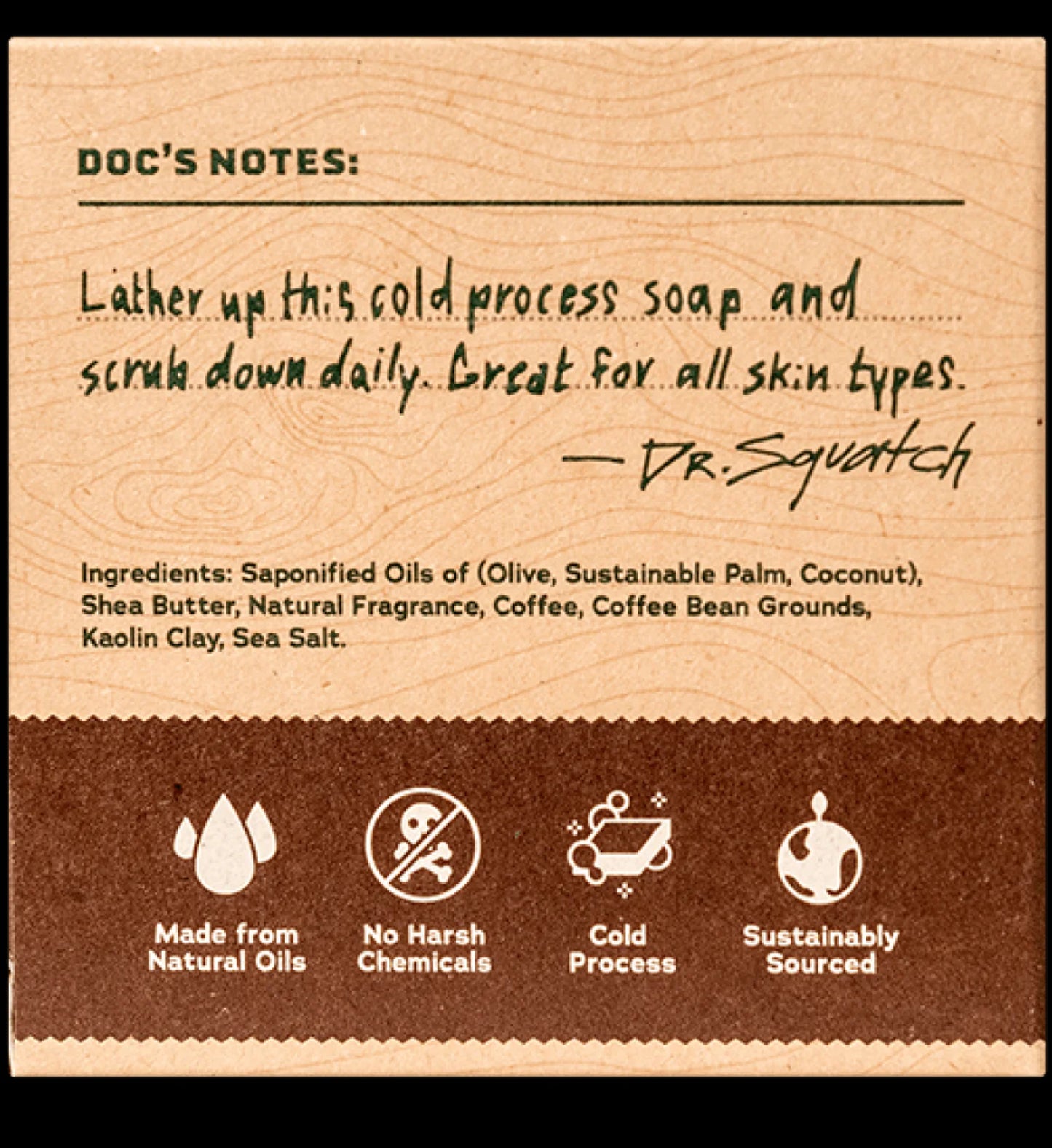 Dr. Squatch Bar Soap-Cold Brew Cleanse