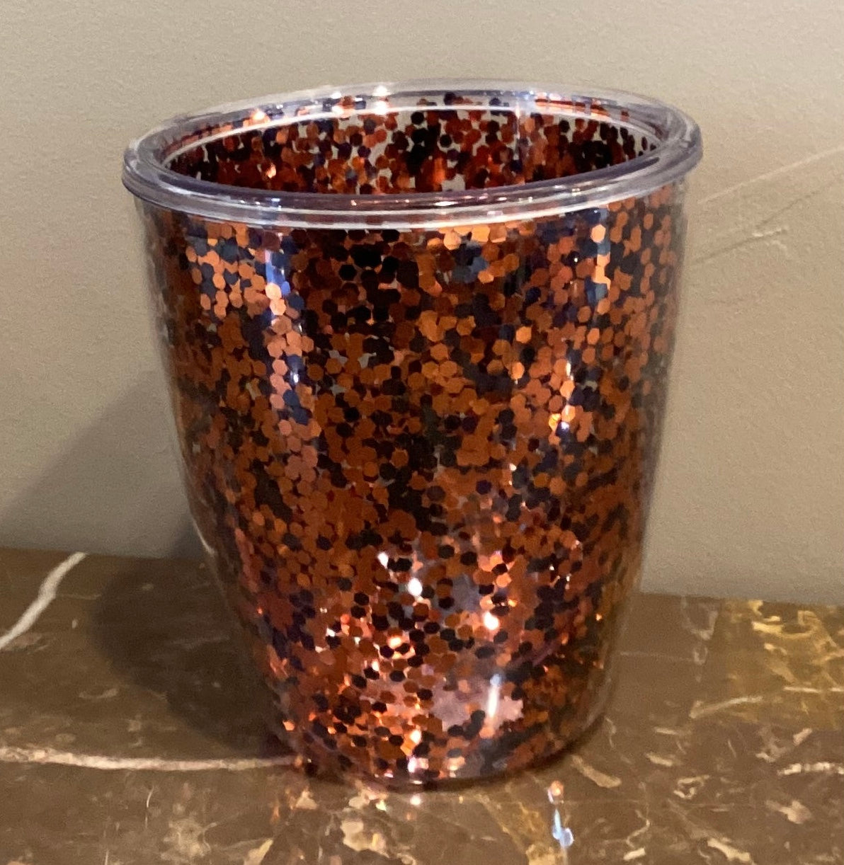 Mary Square Acrylic Wine Tumbler-Tiger Pride