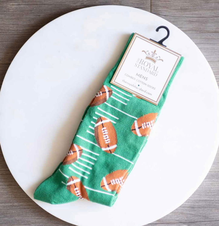 The Royal Standard Men’s Football Green & Brown Socks (One Socks)