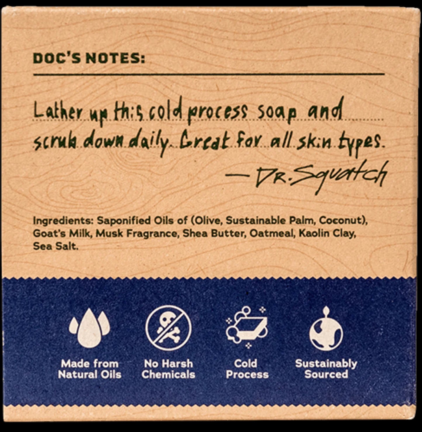 Dr. Squatch Bar Soap-Deep Sea Goat’s Milk