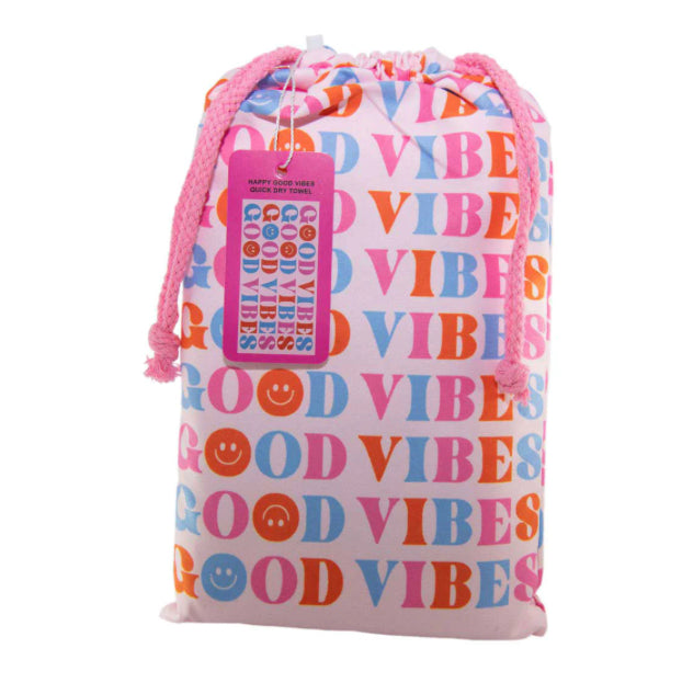 Katydid Quick Dry Towel-Happy Good Vibes