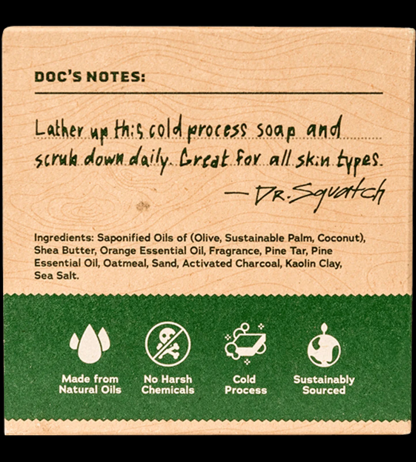 Dr. Squatch Bar Soap-Pine Tar