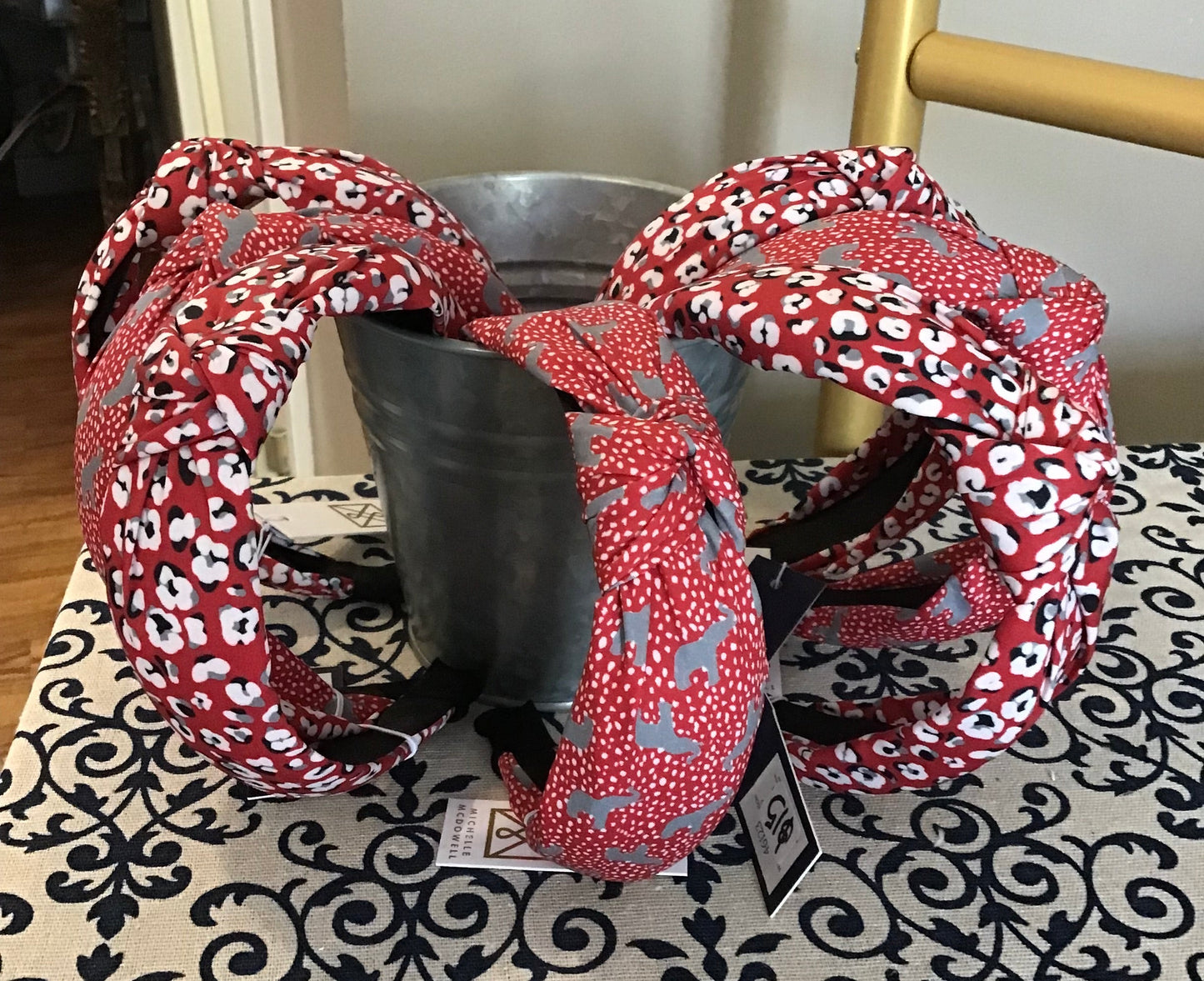 Michelle McDowell Headband-Crimson