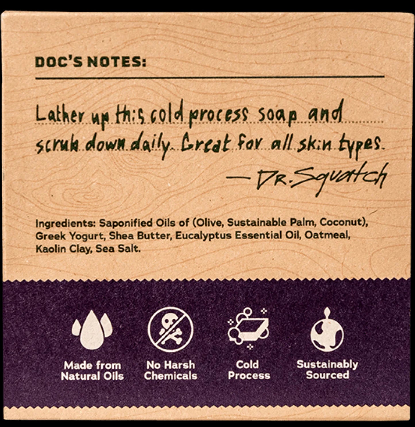 Dr. Squatch Bar Soap-Eucalyptus Greek Yogurt