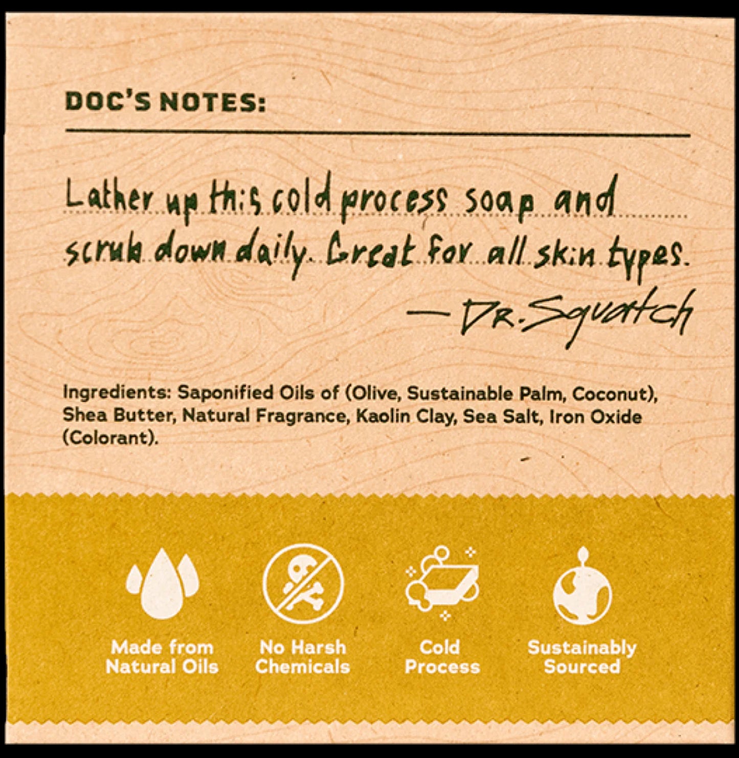 Dr. Squatch Bar Soap-Gold Moss