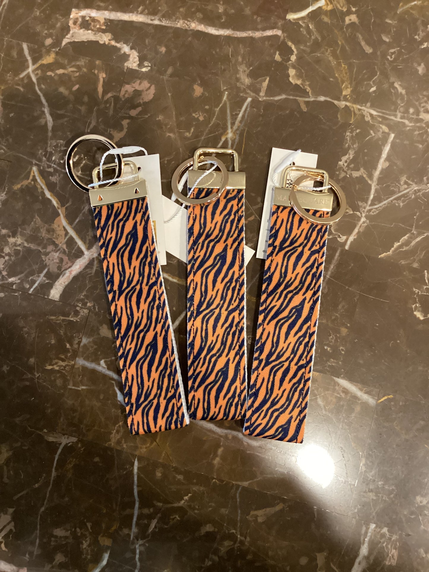 Mary Square Key Fob-Tiger Stripes