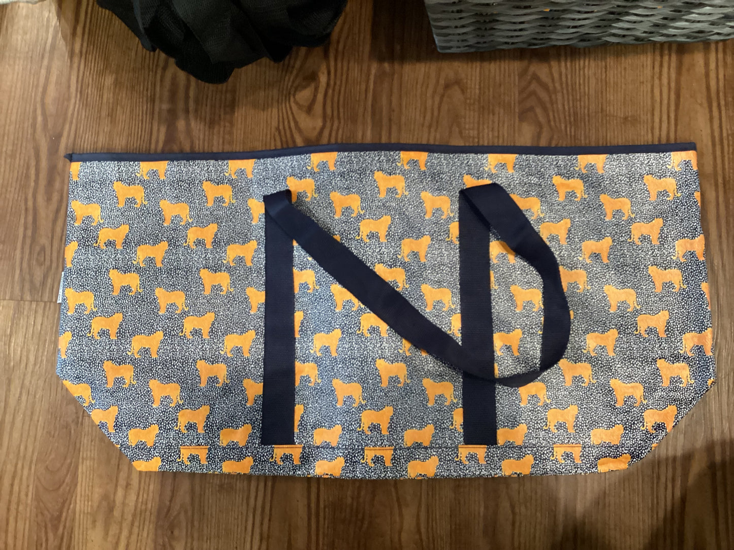 Mary Square Large Open Tote-Wildcat Blue