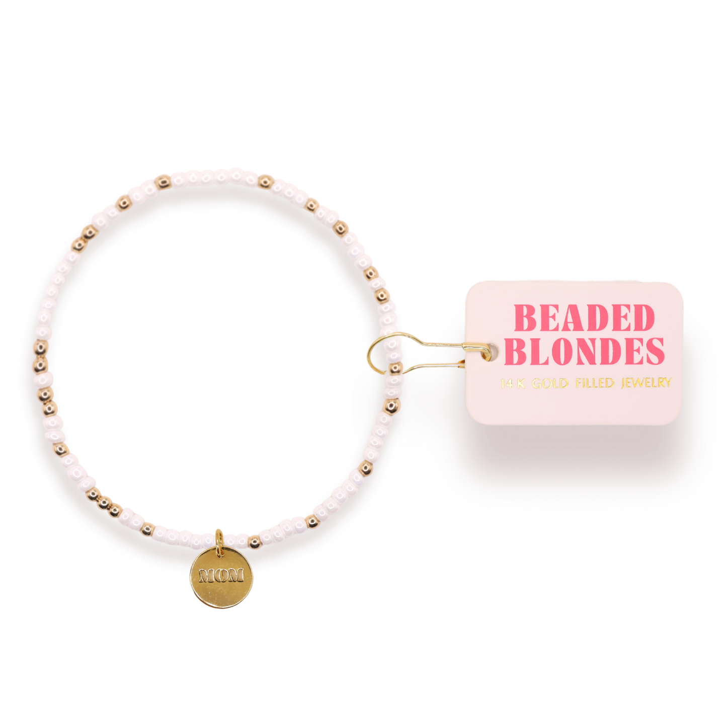 Beaded Blondes Mom Charm Bracelet on Color-Standard