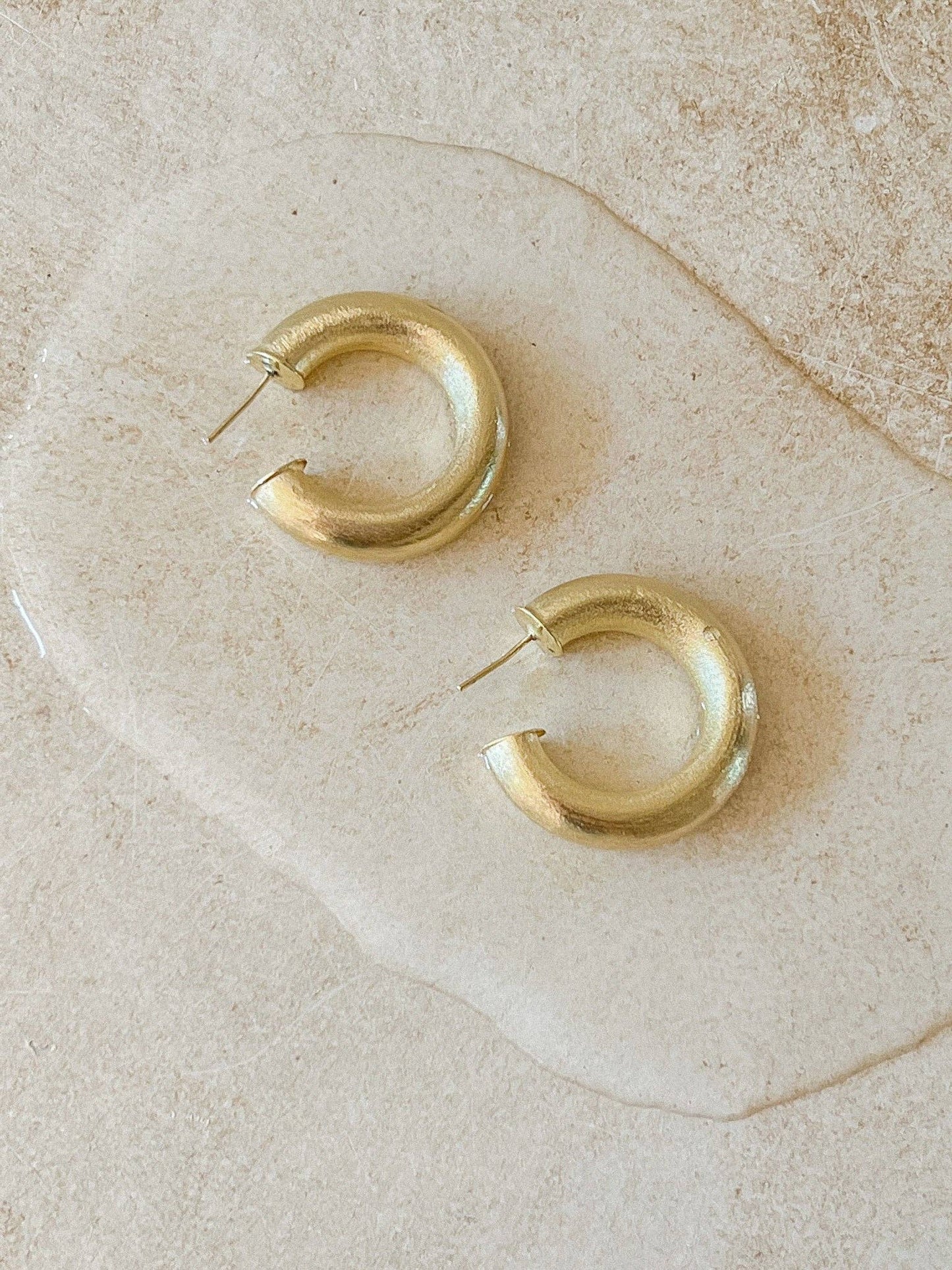 Sheila Fajl Small Chantal Hoops-Shiny 18K Gold Plated