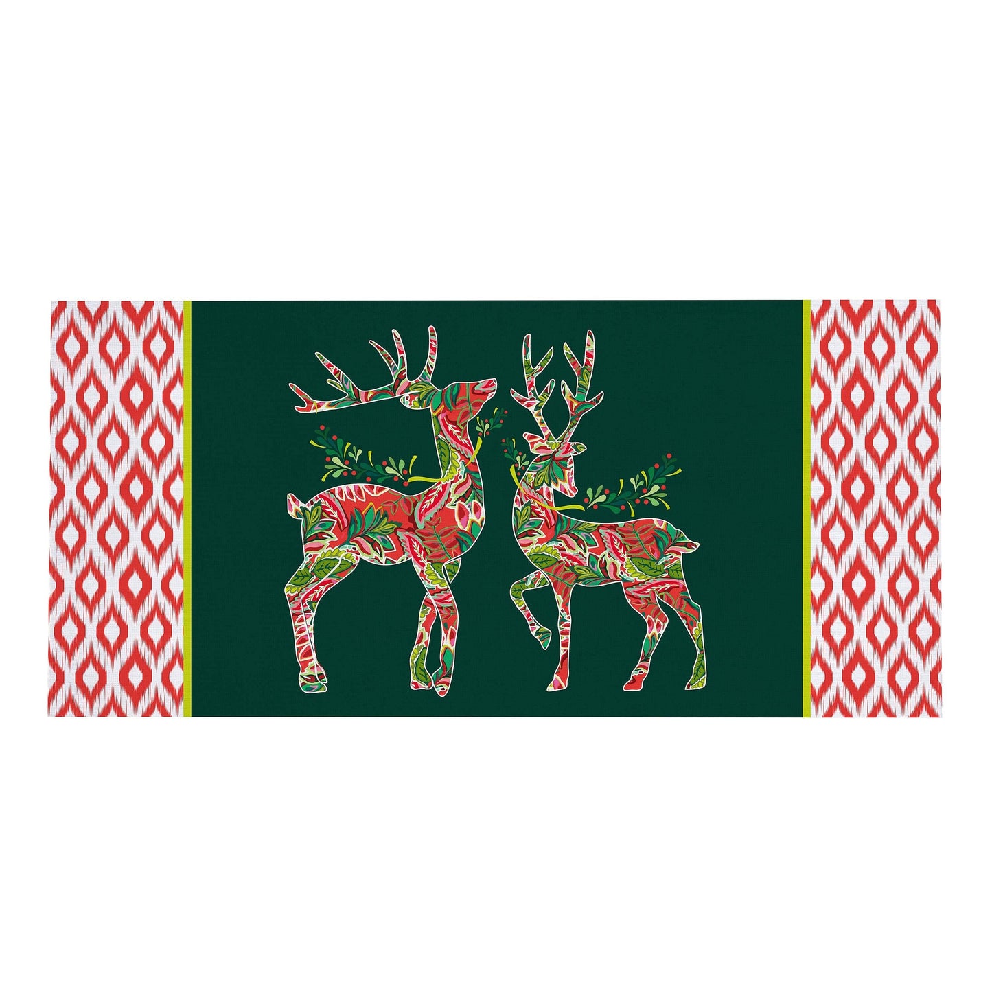 Evergreen Enterprises Sassafras Switch Mat-Patterned Reindeer