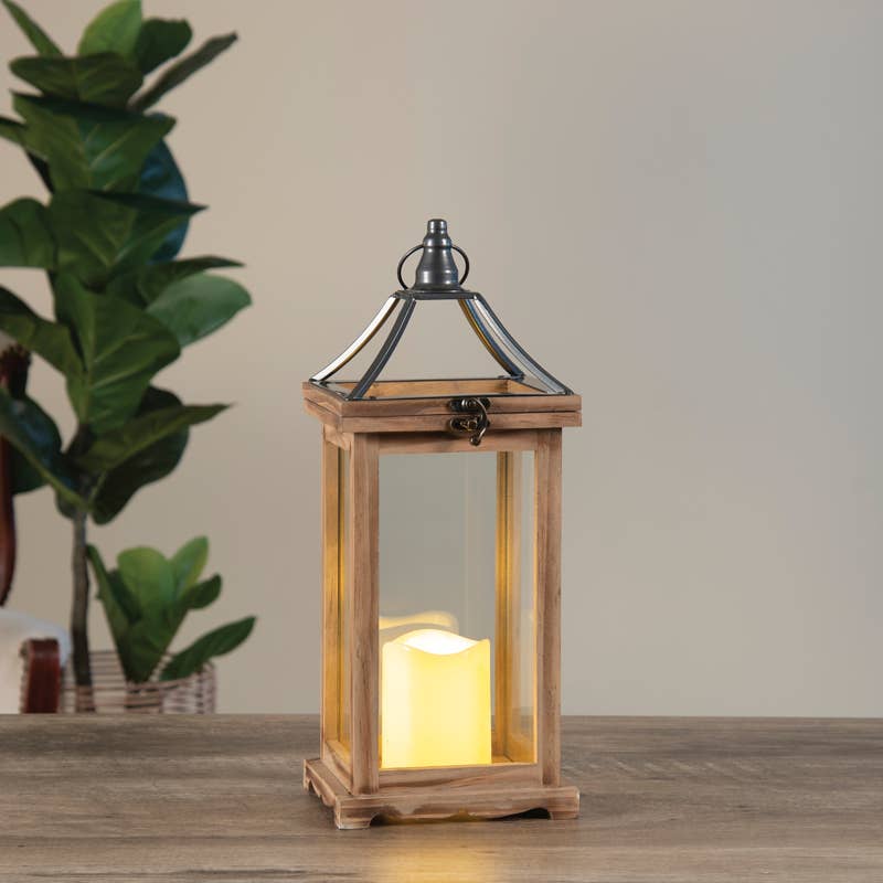 Carson Home Gifts Natural Open Top Lantern