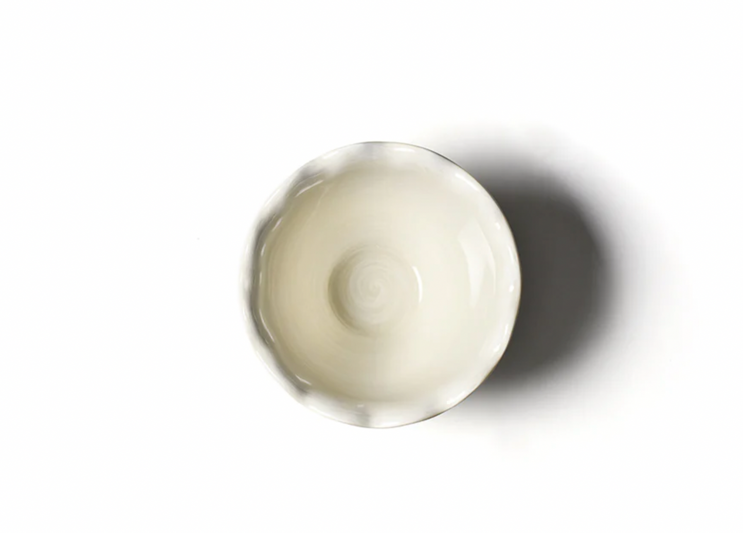 Coton Colors Signature White 6in Ruffle Bowl
