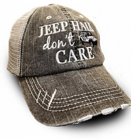 Katydid Trucker Hat-Jeep Hair Don’t Care
