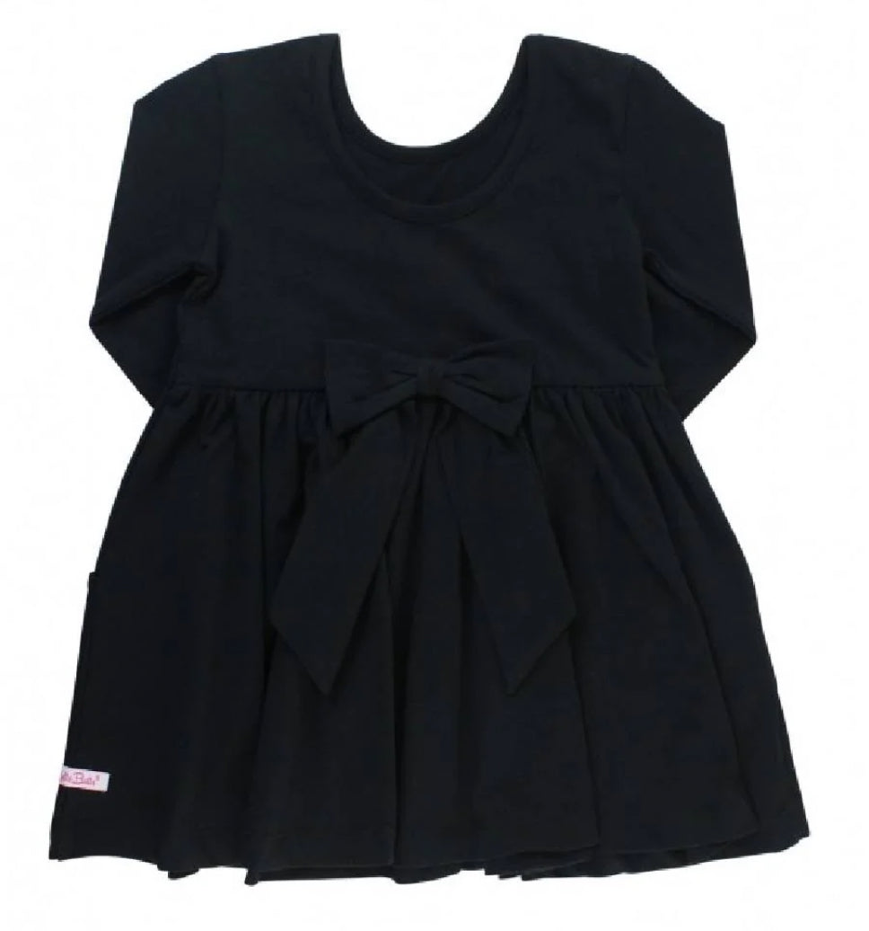 Rufflebutts Black Twirl Dress