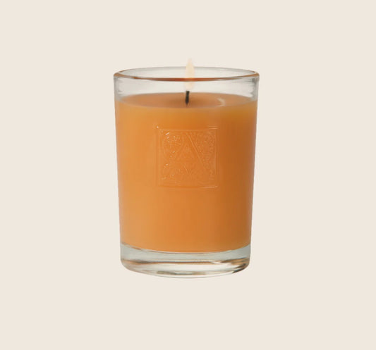 Aromatique Glass Votive Candle-Valencia Orange