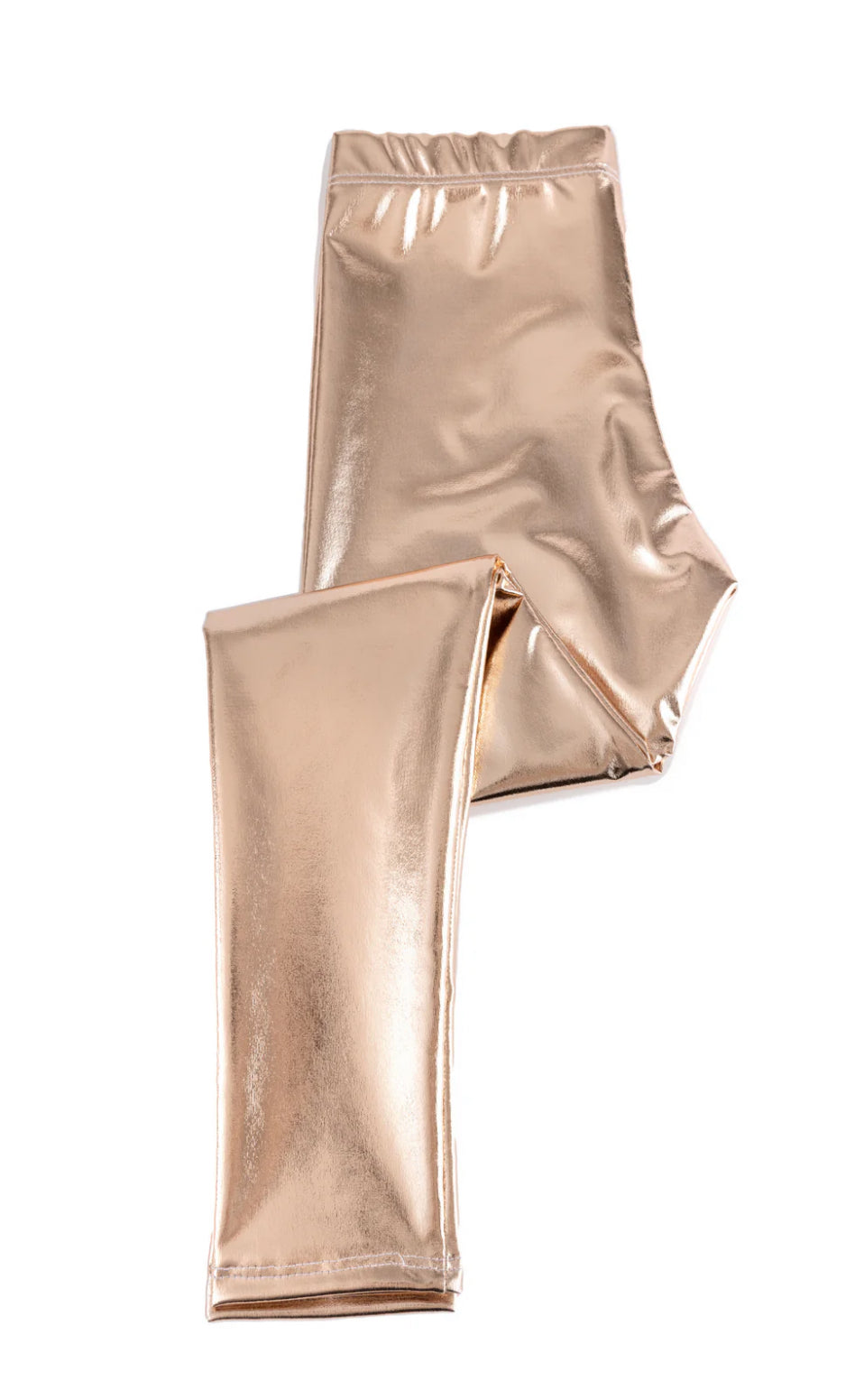 Great Pretenders Gold Metallic Leggings (Size 7-8)