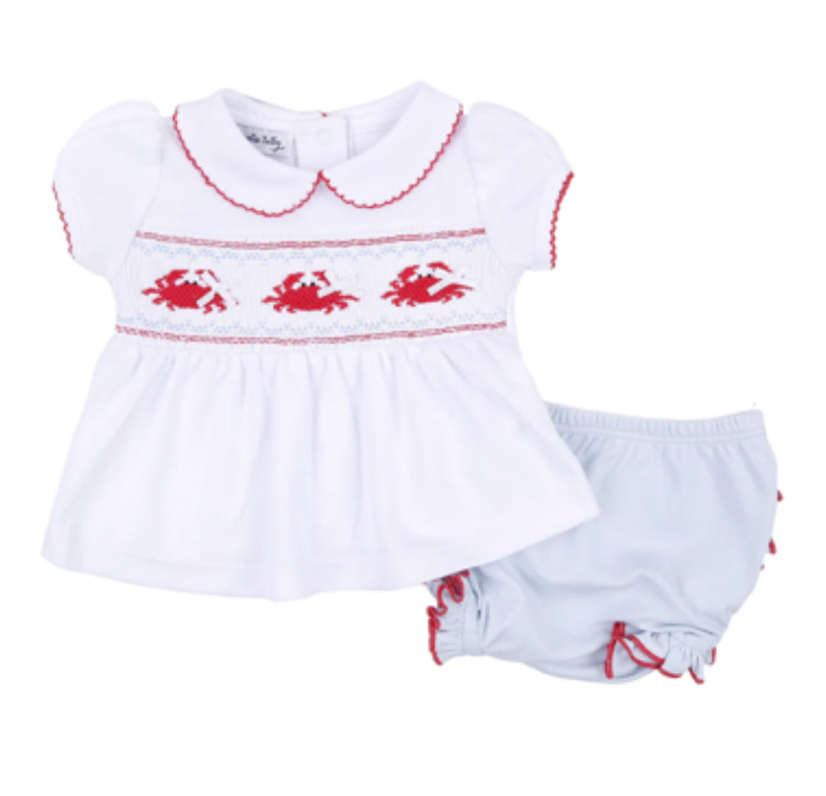 Magnolia Baby Crab Classics Smocked Diaper Cover Set