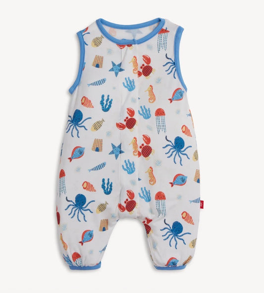 Magnetic Me Magnetic Modal Romper-Deep Chic Blue (9-12 months)