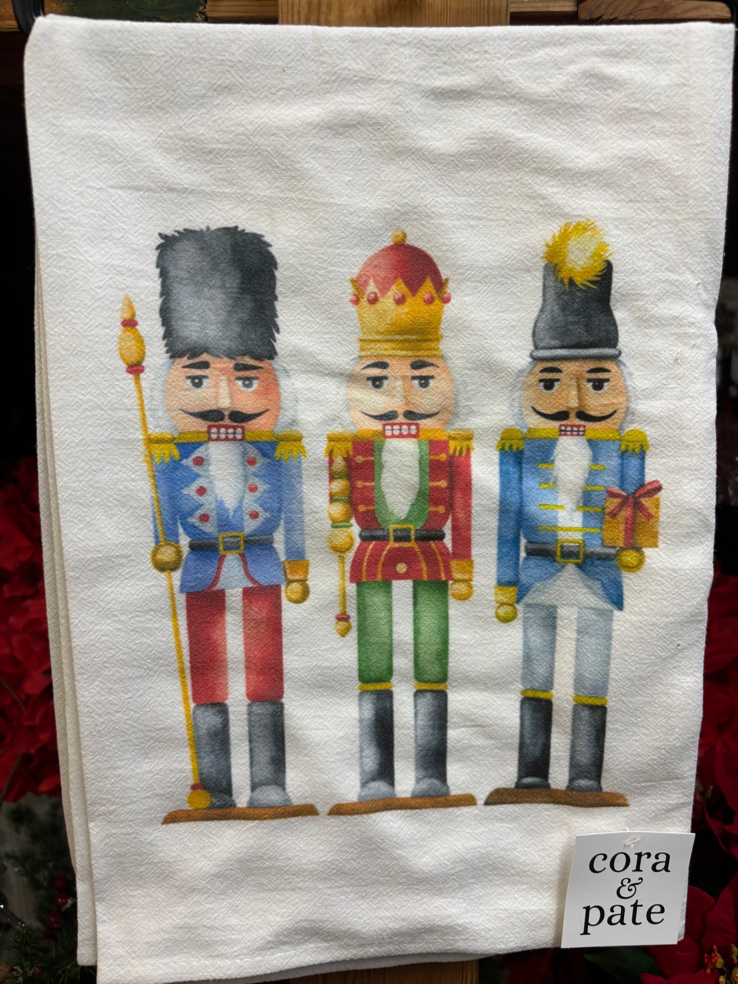 Cora & Pate Tea Towel-Nutcrackers