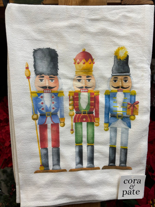 Cora & Pate Tea Towel-Nutcrackers