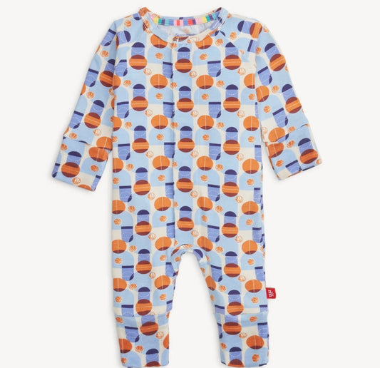 Magnetic Me Hoops, There It Is Modal Convertible Grow With Me Coverall (6-9 months)