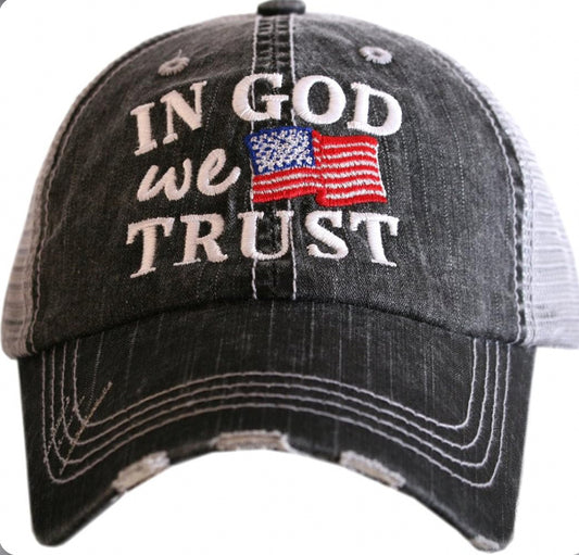 Katydid Trucker Hat-In God We Trust