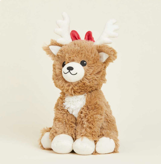 Warmies Reindeer Red Bow