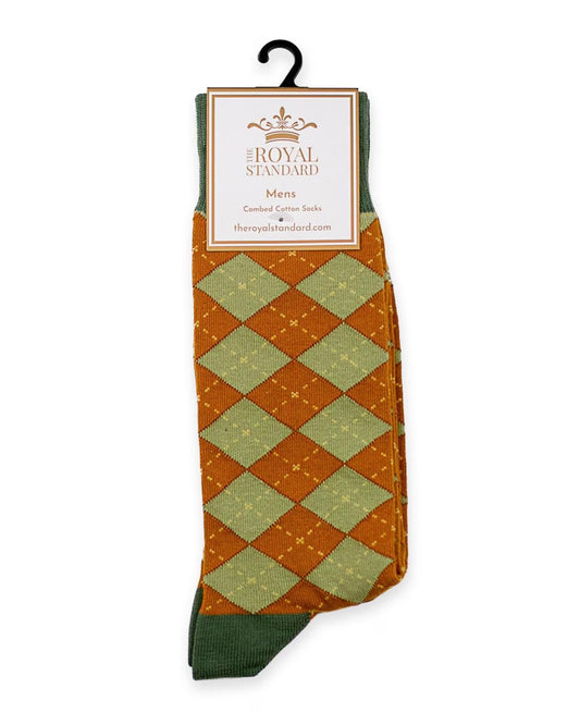 The Royal Standard Men's Harvest Argyle Socks