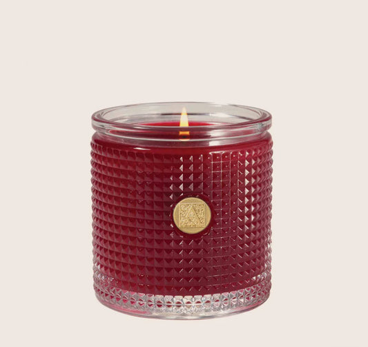 Aromatique Textured Glass Candle-The Smell of Christmas