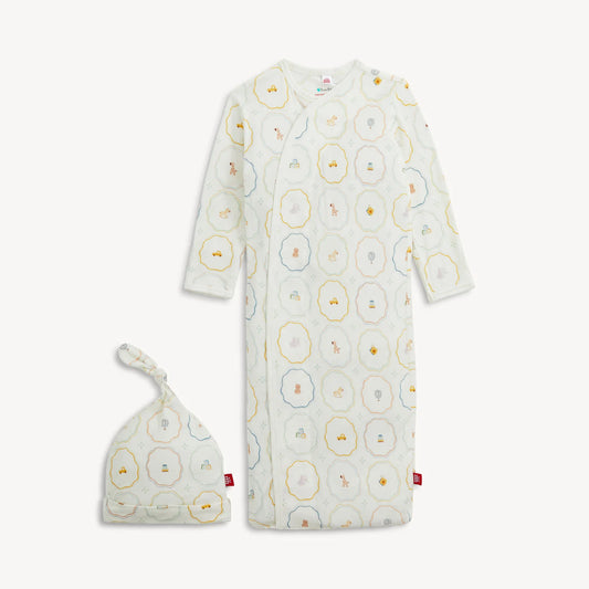 Magnetic Me Modal Gown & Hat Set-Nursery Magic (Newborn-3 months)