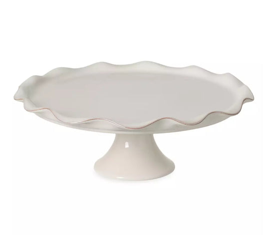 Casafina Cook & Host Stoneware Ruffle Footed Cake Stand
