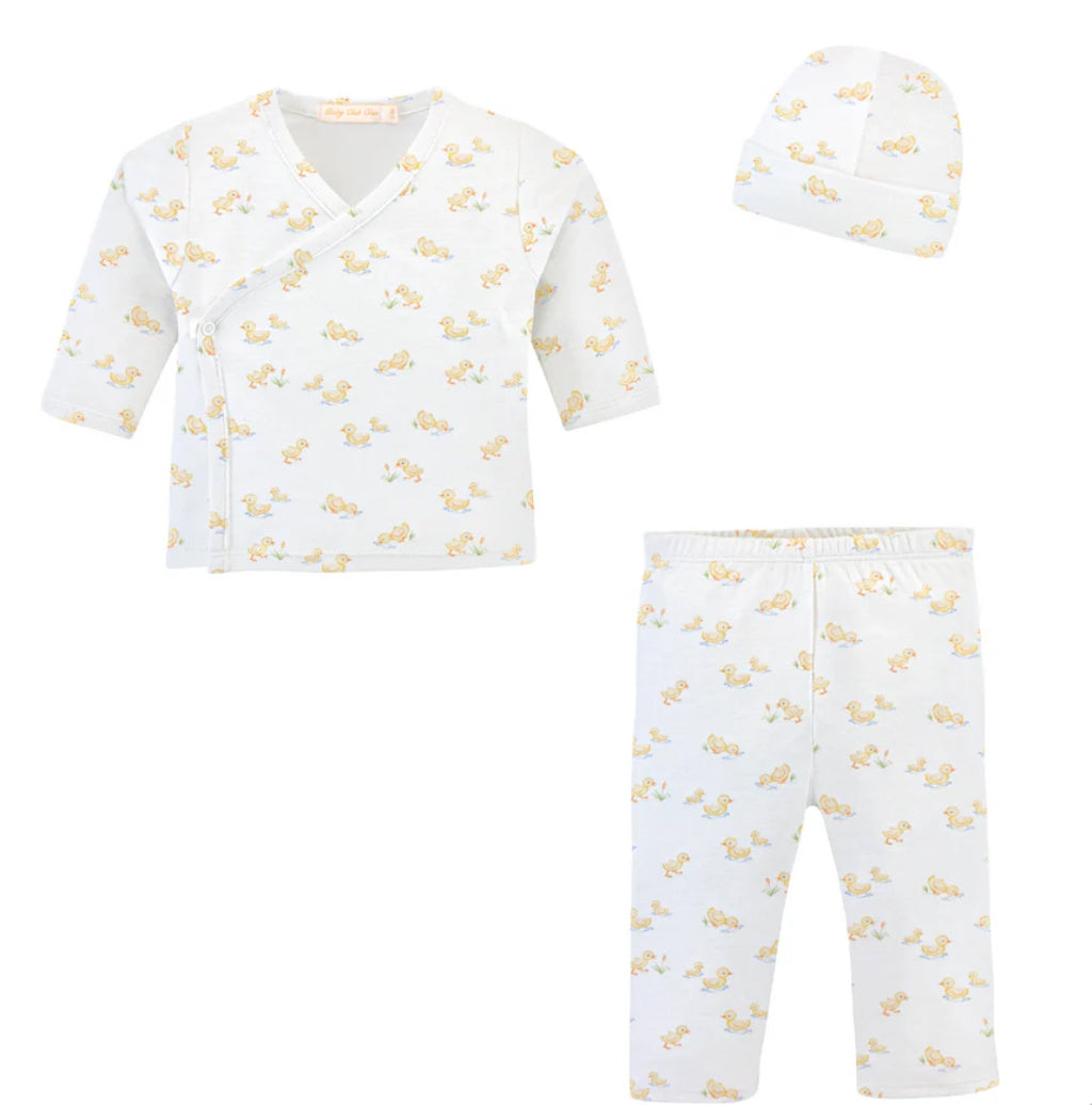 Baby Club Chic Tiny Little Duckies Printed Take Me Home Set