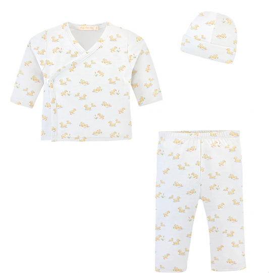 Baby Club Chic Tiny Little Duckies Printed Take Me Home Set