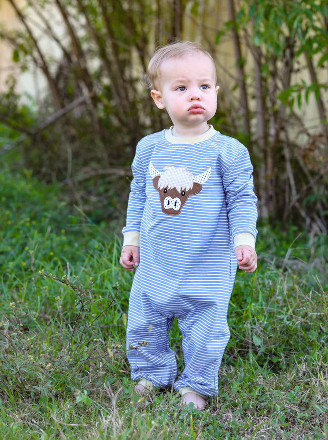 Trotter Street Kids Highland Cow Romper