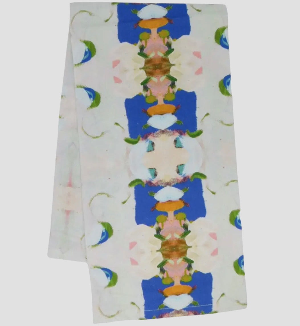 Laura Park Monet's Garden Navy Tea Towel