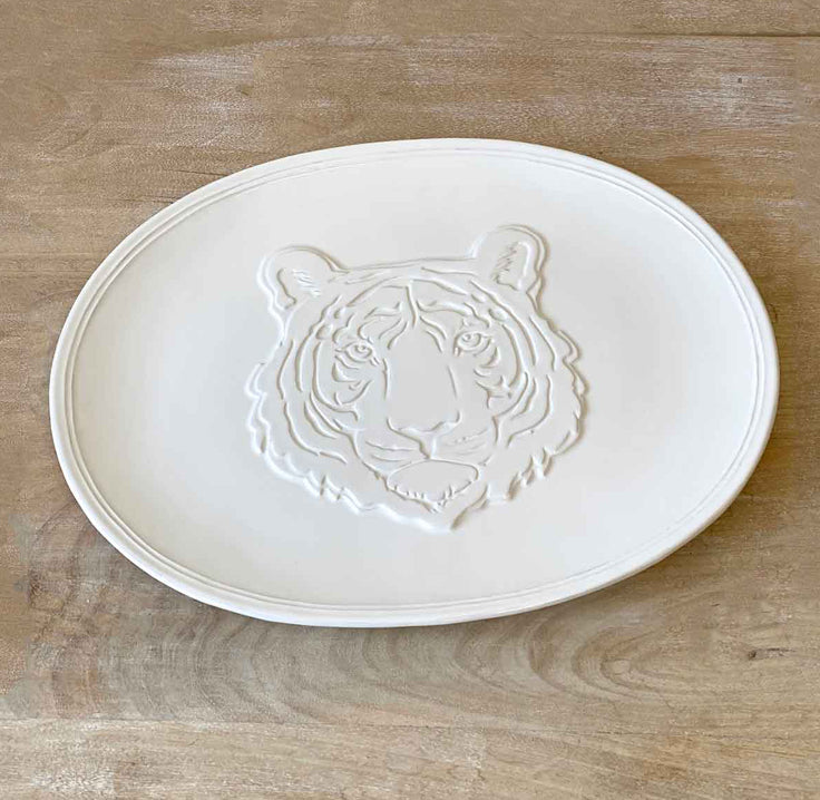 The Royal Standard Go Get 'em Tiger Embossed Platter